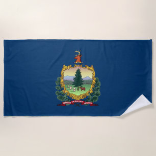 Serviette De Plage Drapeau de l'État du Vermont