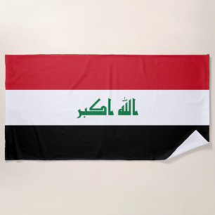 Serviette De Plage Drapeau de l'Irak