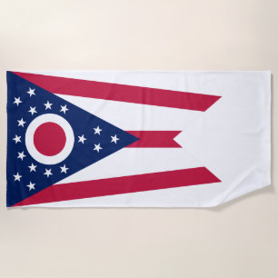 Serviette De Plage Drapeau de l'Ohio