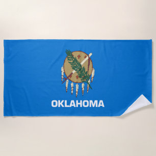 Serviette De Plage Drapeau de l'Oklahoma