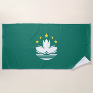 Serviette De Plage Drapeau de Macao