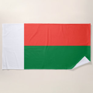 Serviette De Plage Drapeau de Madagascar