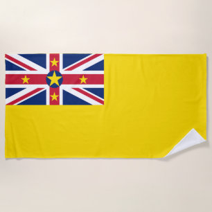 Serviette De Plage Drapeau de Niue