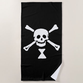 Serviette De Plage Drapeau de pirate d'Emanuel Wynne Jolly Roger