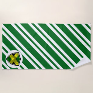 Serviette De Plage Drapeau de plage jamaïcain