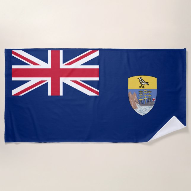 Serviette De Plage Drapeau de Sainte-Hélène (Devant)