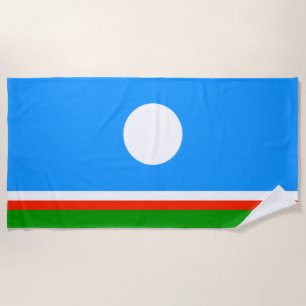 Serviette De Plage Drapeau de Sakha