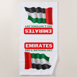Serviette De Plage Drapeau des Émirats arabes unis patriotique