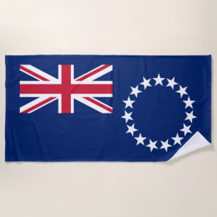 Serviette De Plage Drapeau des Îles Cook