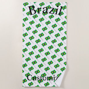 Serviette De Plage Drapeau du Brésil Thunder_Cove