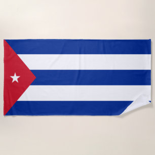 Serviette De Plage Drapeau du Cuba