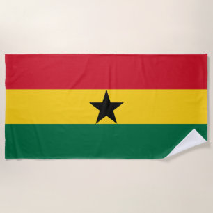 Serviette De Plage Drapeau du Ghana