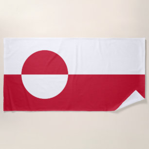 Serviette De Plage Drapeau du Groenland