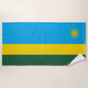 Serviette De Plage Drapeau du Rwanda