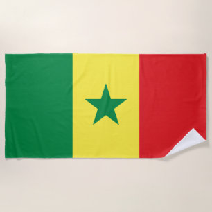 Serviette De Plage Drapeau du Sénégal