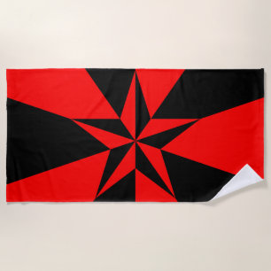 Serviette De Plage Drapeau du socialisme libertaire