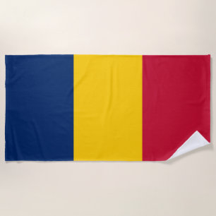 Serviette De Plage Drapeau du Tchad