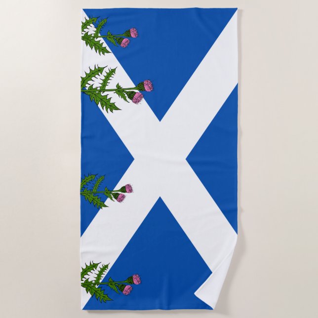 Serviette De Plage Drapeau écossais (Devant)