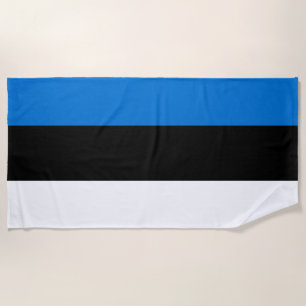 Serviette De Plage Drapeau estonien