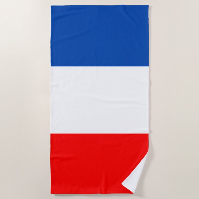 Serviette De Plage Drapeau France (Devant)