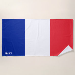 Serviette De Plage Drapeau France Splendide patriotique