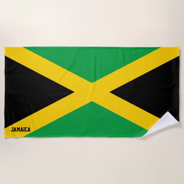 Serviette De Plage Drapeau Jamaïque Splendid Patriotic (Devant)