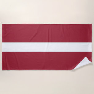 Serviette De Plage Drapeau Lettonie