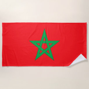Serviette De Plage Drapeau Maroc