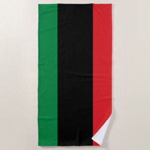 Serviette De Plage Drapeau panafricain de l'UNIA