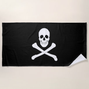Serviette De Plage Drapeau Pirate (Jolly roger)