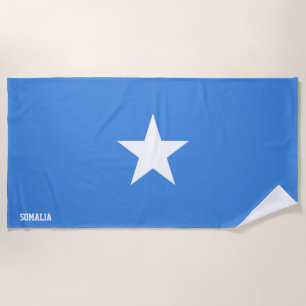 Serviette De Plage Drapeau Somalie Splendide patriotique