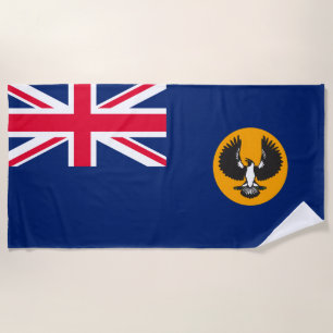 Serviette De Plage Drapeau sud-australien (État australien) (SA)