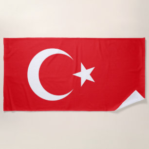 Serviette De Plage Drapeau turc