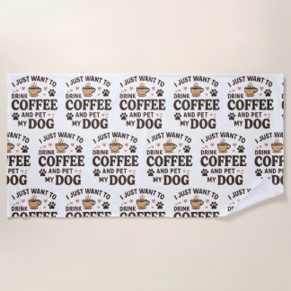 Serviette De Plage Drôle chien amoureux Mug Chien Maman Chien Papa