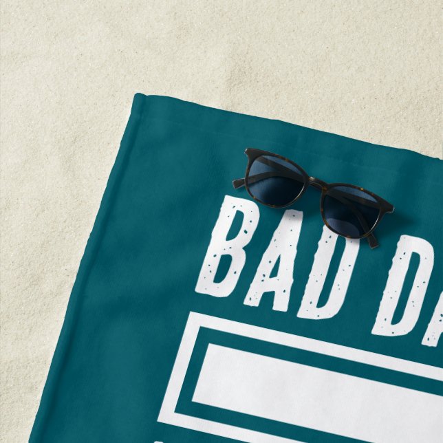 Serviette De Plage Drôle Mauvais Papa Plaisanterie Chargement (En situation)