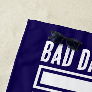 Serviette De Plage Drôle Mauvais Papa Plaisanterie Chargement