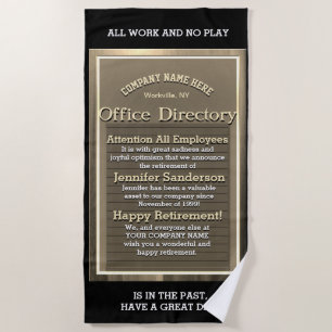 Serviette De Plage Drôle retraite Relax et s'amuser