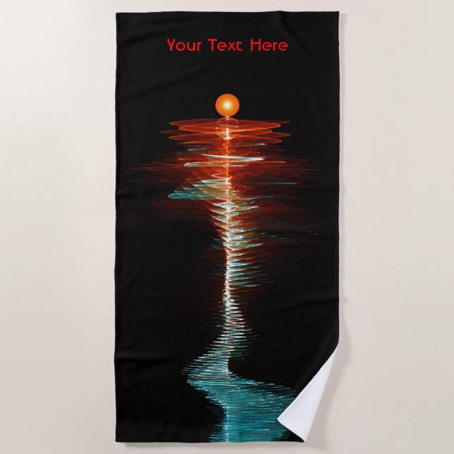 Serviette De Plage Dualité de la vague de particules (Devant)