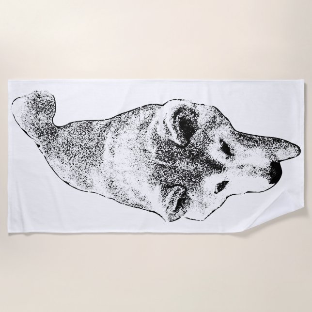 Serviette De Plage Écart de confiance (Devant)