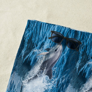 Serviette De Plage Éclaboussement de dauphin