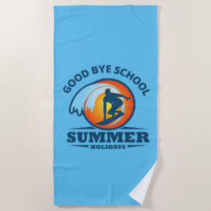 Serviette De Plage École Hello Summer Beach