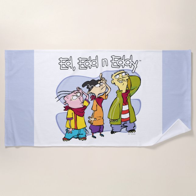 Serviette De Plage Ed, Edd, n Eddy Hand Signes (Devant)