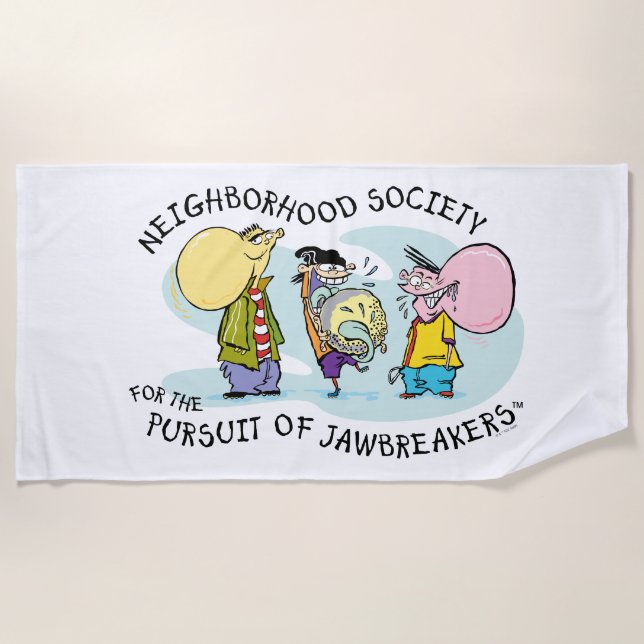 Serviette De Plage Ed, Edd, n Eddy - Jawbreakers (Devant)