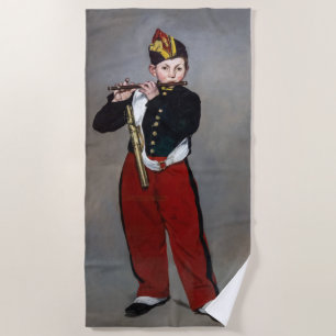 Serviette De Plage Edouard Manet - Le Fifer / Jeune Flutiste