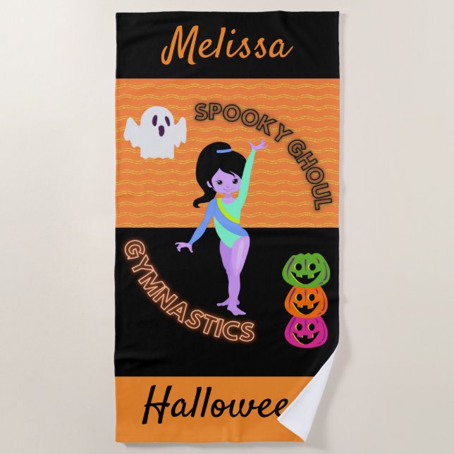 Serviette De Plage Éffrayant Ghoul Gymnastique Monster Gymnast Hallow (Devant)
