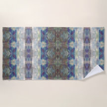 Serviette de plage élégance château