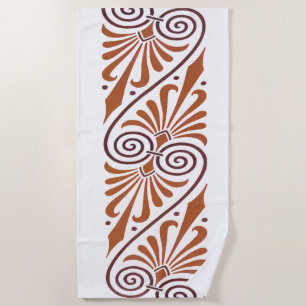Serviette De Plage Élégance grecque classique Neutre
