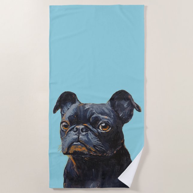 Serviette De Plage Elegant Modern Simple Custom Add Your Own photo (Devant)