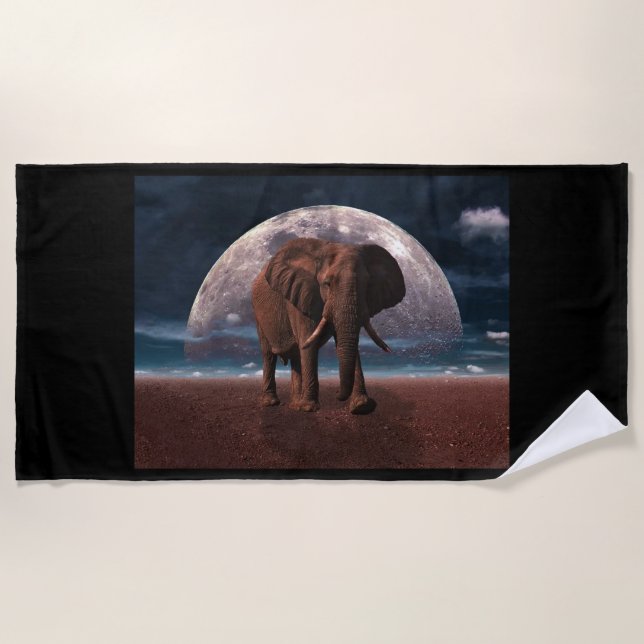Serviette De Plage Eléphant Beach Towel (Devant)