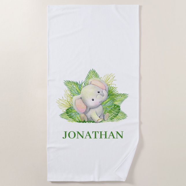 Serviette De Plage Elephant Safari (Devant)